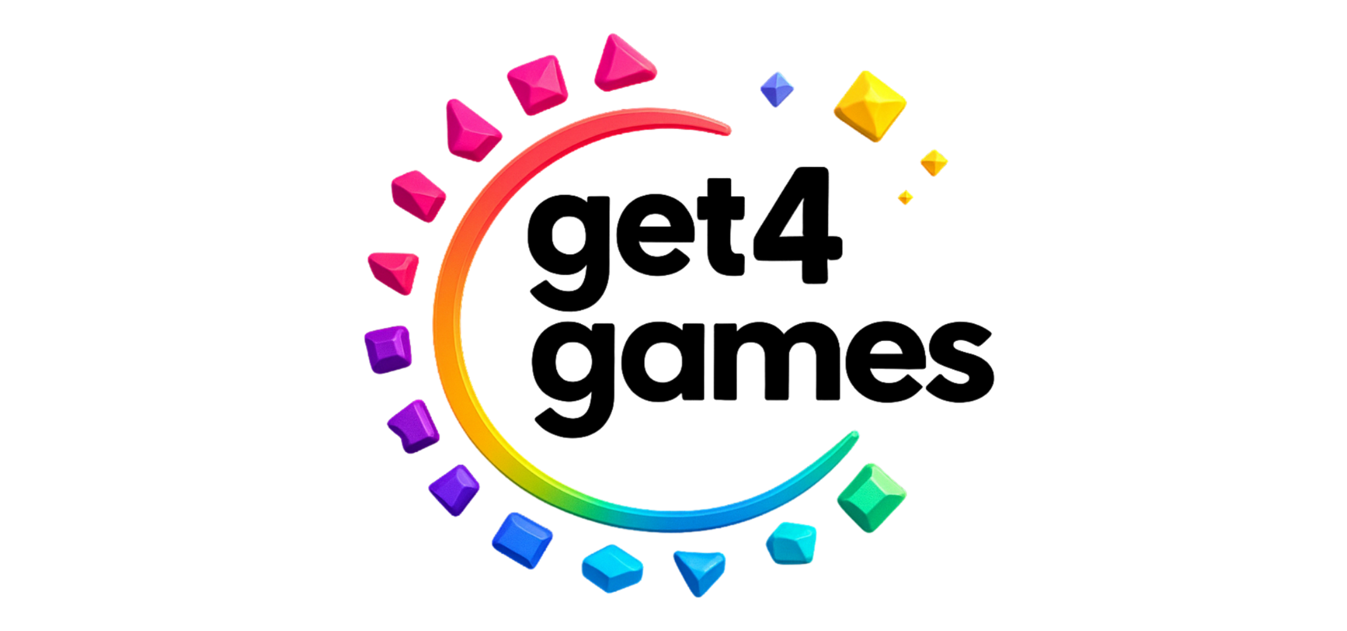 Get4Gamesのロゴ「PNG TRANSPARAN」(DARK)