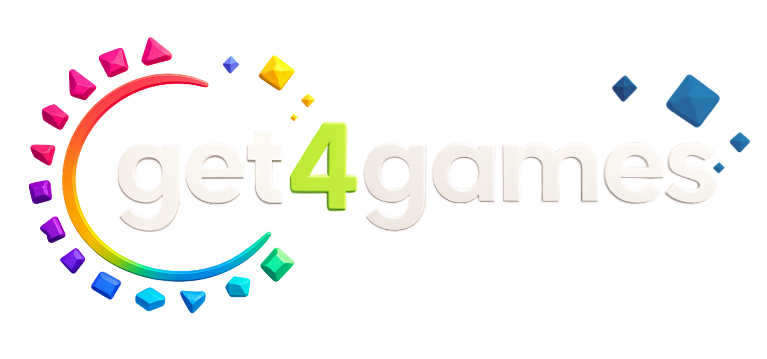Get4Gamesのロゴ「LOGO YATAY」（LIGHT）